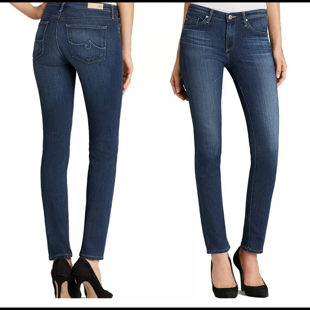AG Prima Mid-Rise Skinny Cigarette Jeans - Size 31